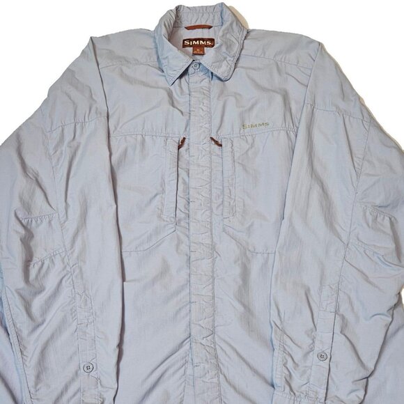 Simms Shirt Mens XL No Fly Zone Cor3 Fishing Outdoor Lightweight Pockets - Picture 1 of 16